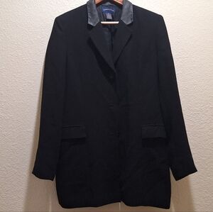 Charter Club Black Blazer with Collar
